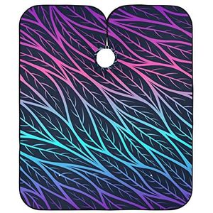 Kappers Salon Cape Trendy Kleur Bladeren Kappers Schort Antistatische Kappers Jurk Verstelbare Kapper Cape Doek Voor Kappers Vrouwen Knippen