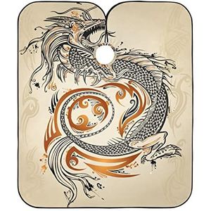 Kappers Schort Draak Haar Snijden Schort Unisex Kappers Salon Cape Gepersonaliseerde Styling Capes Voor Mannen Kinderen Styling