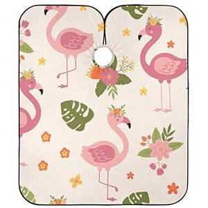 Kapsel Cape Leuke Flamingo Aquarel Verf Volledige Lengte Cape Waterdichte Salon Cape Unisex Styling Capes Voor Styling Kappers Kinderen