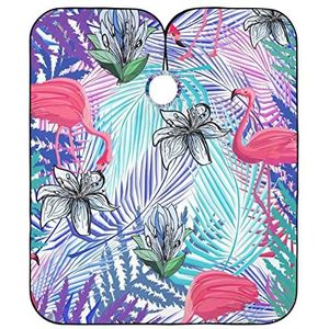 Haar Snijden Schort Roze Flamingo Kappers Cape Antistatische Kapsel Schort Jurk Verstelbare Haar Snijden Jurk Voor Kinderen Kappers Vrouwen