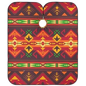 Kapper Cape Doek Azteekse Geometrische Patroon Kapper Schort Cape Gepersonaliseerde Kappers Jurk Unisex Haar Knippen Schort Voor Mannen Salon Kapper