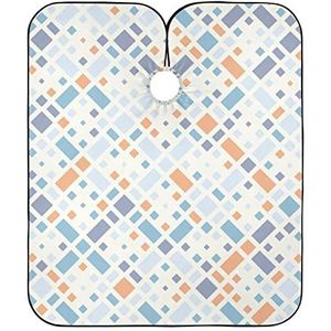 Haar Snijden Toga Geometrische Willekeurige Kleur Haar Snijden Cape Verstelbare Volledige Lengte Cape Vlekbestendig Kappers Salon Cape Voor Mannen Kids Kapper