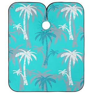 Kappersjurk Kokosboom Silhouet Kappers Jurk Gepersonaliseerde Haar Snijschort Antistatische Schort Voor Kinderen Salon