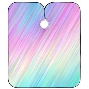 Kapper Cape Lijn Regenboog Kapper Cape Doek Vlekbestendig Kappers Jurk Gepersonaliseerde Kappers Schort Voor Kinderen Haar Snijden Familie