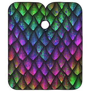 Kappers Jurk Kleurrijke Draak Schalen Kapper Kapper Cape Waterdichte Styling Capes Unisex Kappers Jurk Voor Haar Knippen Salon Kinderen