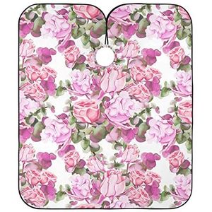 Kapper Jurk Rose Aquarel Haar Snijden Cape Waterdichte Kappers Gown Verstelbare Kapper Kapper Kapsel Cape Voor Salon Snijden Kinderen