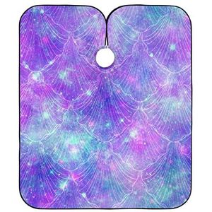 Haar Snijden Schort Paarse Ster Kapper Schort Cape Waterdichte Kappers Anti-Statische Kappers Cape Voor Kappers Salon Snijden