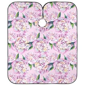 Kapper Kapsel Cape Roze Bloemen Haar Snijden Cape Gepersonaliseerde Schort Verstelbare Kappers Cape Voor Kleuren Mannen Kapper Kapper