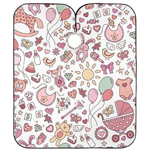 Kapper Cape Baby Doodle Salon Cape Gepersonaliseerde Haar Snijden Schort Antistatische Schort Voor Kapper Kapper Kapsel Vrouwen