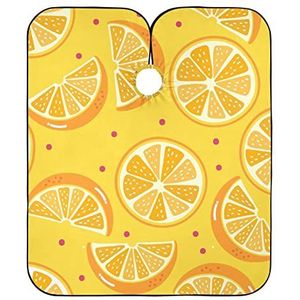 Volledige Lengte Cape Oranje Patroon Kapper Schort Cape Waterdichte Salon Cape Unisex Haar Snijden Cape Voor Haar Snijden Styling Kapper