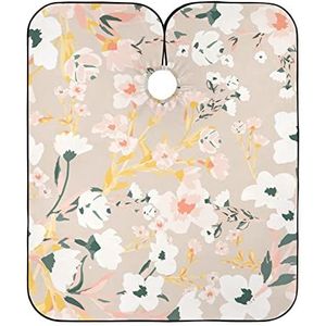 Kapper Cape Mooie Bloem Motief Kappers Schort Vlekbestendig Kapper Schort Cape Anti-Statische Haar Snijden Cape Voor Mannen Styling Kapsel