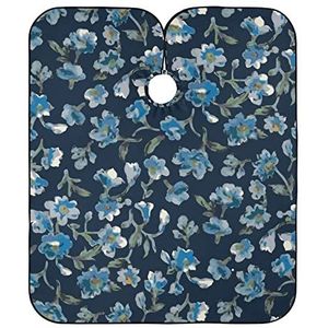 Kappersjurk Kleine Blauwe Bloem Kapper Schort Antistatische Kapsel Cape Waterdichte Kappers Voor Kappers Vrouwen Salon