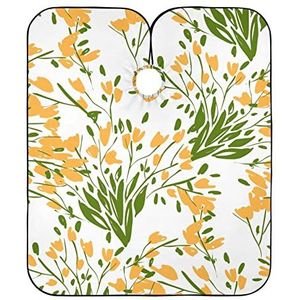 Kappers Salon Cape Bloemen En Bladeren Haar Snijden Schort Antistatische Salon Jassen Verstelbare Kapper Schort Cape Voor Kapsel Styling Kappers