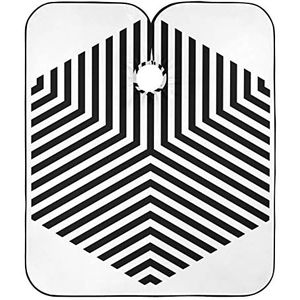 Styling Capes Zwart-Wit Strepen Salon Jassen Gepersonaliseerde Kappers Professionele Volledige Lengte Cape Voor Familie Snijden Kapper