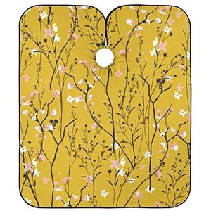 Salon Cape Vintage Bloemen Haar Snijden Schort Gepersonaliseerde Kappers Salon Cape Antistatische Kapper Cape Voor Kappers Kleurplaten Kapper