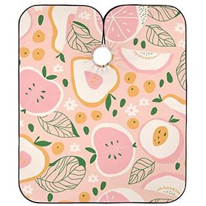 Kappers Jurk Doodle Fruit Kapper Jurk Verstelbare Kapper Kapper Cape Unisex Kappers Voor Vrouwen Familie Kinderen