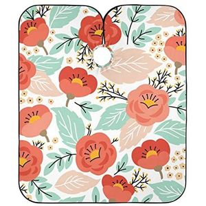 Kapper Jurk Elegante Bloemen Kappers Cape Verstelbare Salon Cape Unisex Kappers Jurk Voor Haar Snijden Salon Kids