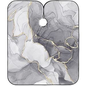 Salonjurken Zwart Goud Marmeren Textuur Kappers Toga Professionele Kappers Unisex Kapsel Schort Jurk Voor Kappers Kids Styling