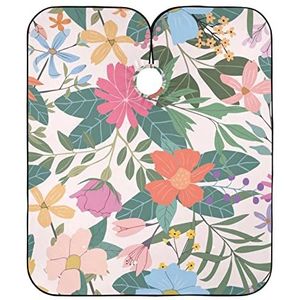 Salonjurken Heldere Bloemen Kappers Jurk Waterdichte Kapper Schort Unisex Kappers Salon Cape Voor Kappers Styling Familie