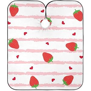 Kappers Schort Aardbei Kapper Kapper Cape Waterdicht Kapsel Cape Unisex Kapper Jurk Voor Kappers Mannen Kinderen