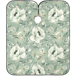 Volledige Lengte Cape Aquarel Bloem Patroon Kappers Gown Professionele Salon Jassen Anti-Statische Kapper Cape Voor Haar Knippen Kapsel Styling