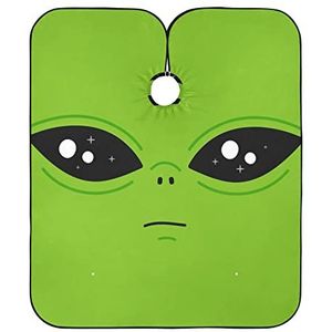 Salon Cape Groene Alien Ogen Haar Knipjurk Waterdichte Kappers Vlekbestendig Kapper Kapper Cape Voor Styling Vrouwen Kapper