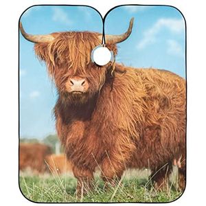 Styling Capes Highland Koe Kapper Kapper Cape Verstelbare Kappers Gepersonaliseerde Kappers Schort Voor Styling Vrouwen Kleurplaten