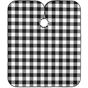 Kappers Schort Zwart Wit Plaid Salon Cape Gepersonaliseerde Kapper Kapper Cape Professionele Kappers Salon Cape Voor Snijden Kappers Familie
