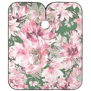 Kappers Salon Cape Lente Bloemen Salon Jassen Vlekbestendig Kapper Kapper Cape Verstelbare Kapper Schort Voor Kinderen Kapper Mannen