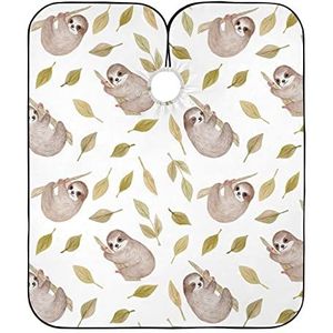 Salon Cape Luiaard Haar Knipjurk Vlekbestendig Haar Snijden Cape Anti-Statische Kappers Gown Voor Haar Snijden Kapper Salon