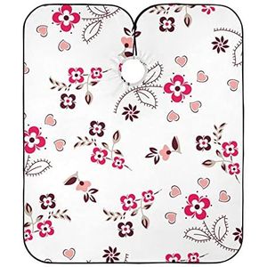 Salon Cape Boeket Kleine Bloemen Volledige Lengte Cape Professionele Kappers Jurk Anti-Statische Styling Capes Voor Kleuren Familie Snijden