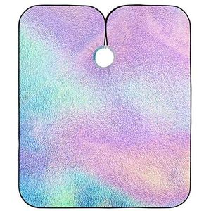 Schort Holografische Regenboog Folie Kapper Schort Unisex Kappers Cape Waterdichte Kapsel Schort Jurk Voor Kapper Haar Snijden Mannen