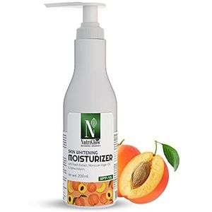 Nutriglow Advanced Organics Skin Whitening Moisturizer for Deeply Nourishing, Hydrating and Tan Free Skin with Broad Spectrum SPF 15, All Skin Types, No Sulphate, 200 Ml