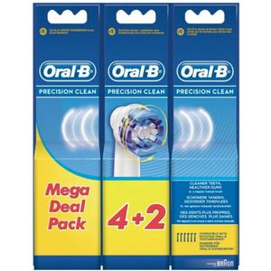 6x Oral-B Opzetborstels Precision Clean 6 stuks