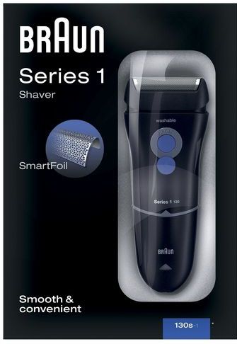 Braun Series 1 81282037 scheerapparaat Scheerapparaat met scheerblad Trimmer Blauw, Rood