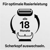 Braun Ersatzscherteil Series 1 10B, kompatibel mit cruZer und Series 1 Rasierern