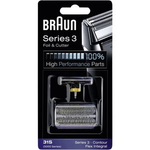 Braun - Series 3 31S - Vervangend Scheerblad - Zilver