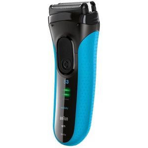 Braun Series 3 ProSkin 3040s Elektrisch Scheerapparaat, Zwart/Blauw - Oplaadbaar En Draadloos Elektrisch Scheerapparaat Voor Mannen Met Pop-up Precisietrimmer