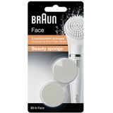 Braun - Face Beauty-spons - Wit - Mousse - Geschikt voor Alle Huidtypen