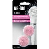 Braun Face 2 Replacement Brushes Extra Sensitive