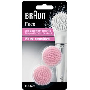 Braun Face SE 80-s Refill 2 stuk(s) Borstelkop voor het gezicht