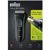 Braun Series 3 3000S Scheerapparaat Zwart