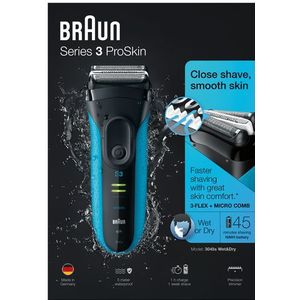 Braun - Series 3 ProSkin - Elektrisch Scheerapparaat - Zwart - Oplaadbaar