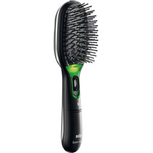 Braun BR710 Volwassene Paddle haarborstel Zwart, Groen 1 stuk(s)