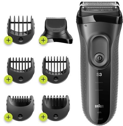 Braun - Series 3 Shave&Style - Elektrisch Scheerapparaat - Zwart - Accu/Netsnoer