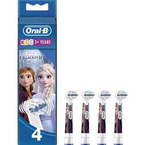 Oral-B Kids Frozen opzetborstels voor elektrische tandenborstel, 4 stuks, voor kinderen vanaf 3 jaar, extra zachte borstelharen