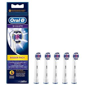 Oral-B 3D White Opzetborstels, 5 Stuks
