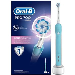 Oral-B PRO 700 Sensi Ultrathin Volwassene Roterende-oscillerende tandenborstel Blauw