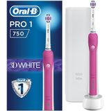 Oral-B Pro 750 - 3D White - Elektrische Tandenborstel - Roze