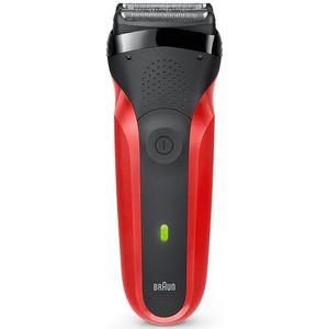 Braun 300s Scheerapparaat - Zwart, Rood - Foliescheerapparaat - Batterij